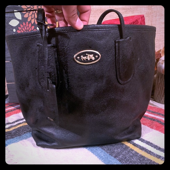 Coach Handbags - Coach black tote!!